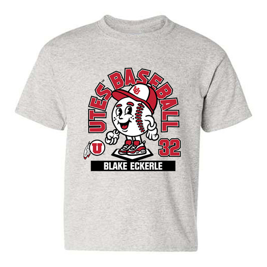 Utah - NCAA Baseball : Blake Eckerle - Fashion Shersey Youth T-Shirt-0