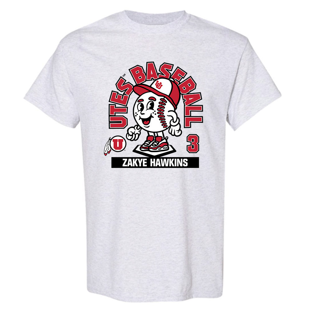 Utah - NCAA Baseball : Zakye Hawkins - Fashion Shersey T-Shirt-0