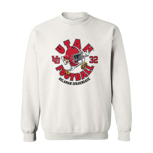 Utah - NCAA Football : Helaman Ofahengaue - Fashion Shersey Crewneck Sweatshirt