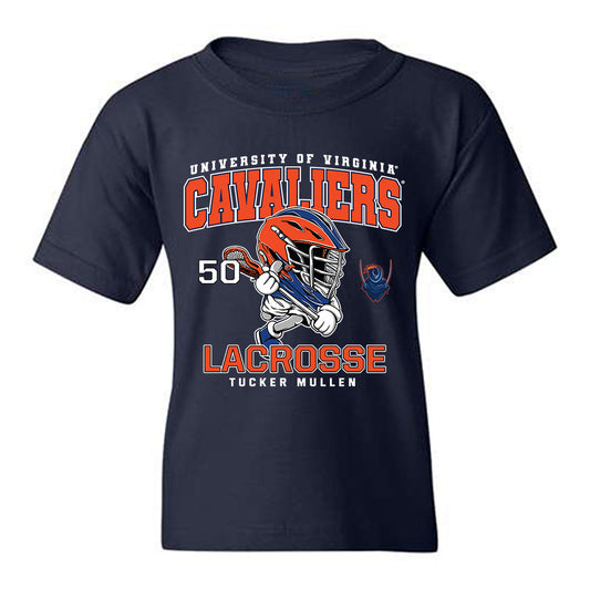 Virginia - NCAA Men's Lacrosse : Tucker Mullen - Fashion Shersey Youth T-Shirt-0