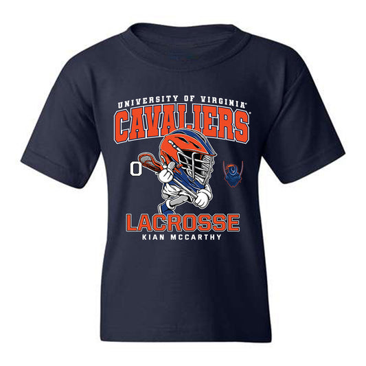 Virginia - NCAA Men's Lacrosse : Kian McCarthy - Fashion Shersey Youth T-Shirt