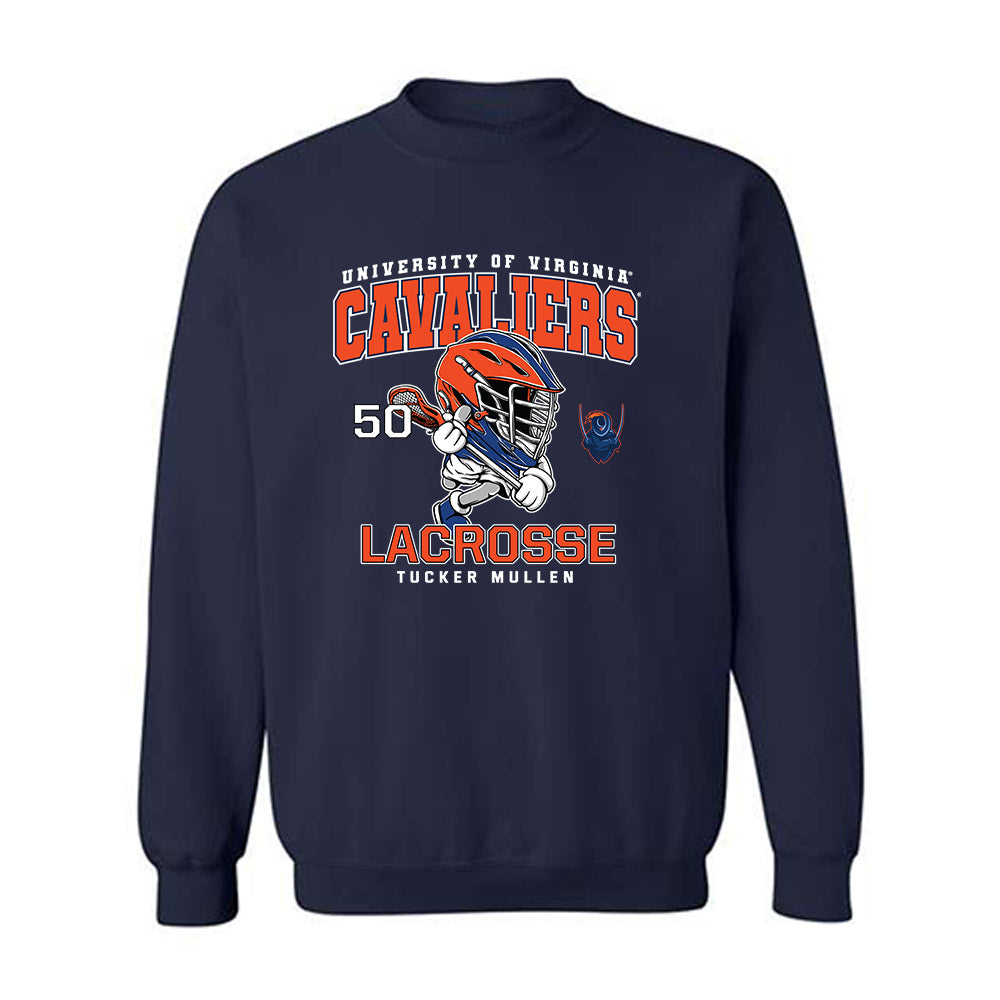 Virginia - NCAA Men's Lacrosse : Tucker Mullen - Fashion Shersey Crewneck Sweatshirt-0