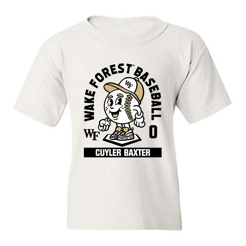 Wake Forest - NCAA Baseball : Cuyler Baxter - Fashion Shersey Youth T-Shirt-0