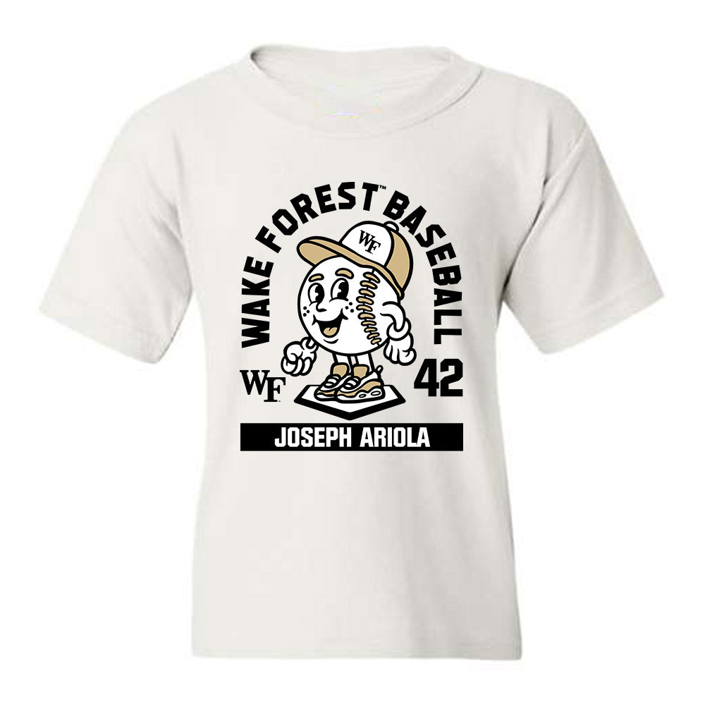 Wake Forest - NCAA Baseball : Joseph Ariola - Fashion Shersey Youth T-Shirt