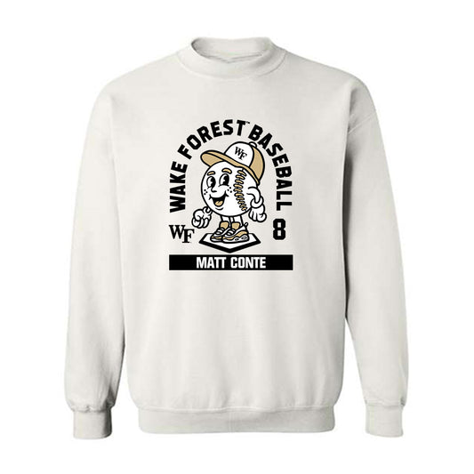 Wake Forest - NCAA Baseball : Matt Conte - Fashion Shersey Crewneck Sweatshirt-0