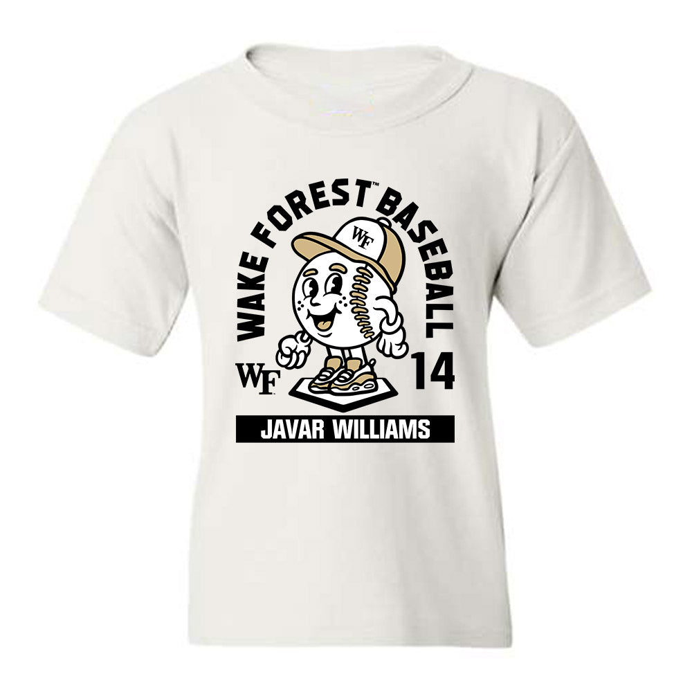 Wake Forest - NCAA Baseball : Javar Williams - Fashion Shersey Youth T-Shirt