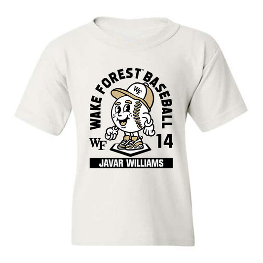 Wake Forest - NCAA Baseball : Javar Williams - Fashion Shersey Youth T-Shirt