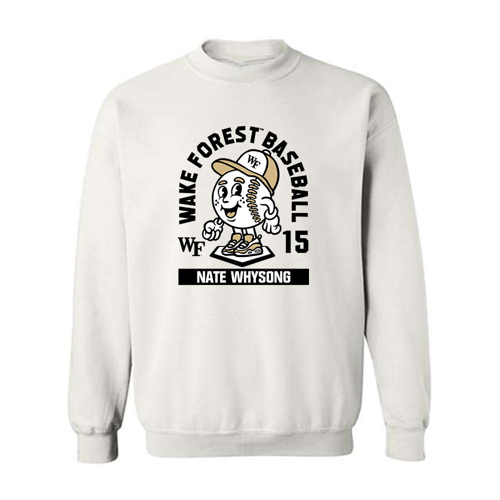 Wake Forest - NCAA Baseball : Nate Whysong - Fashion Shersey Crewneck Sweatshirt-0