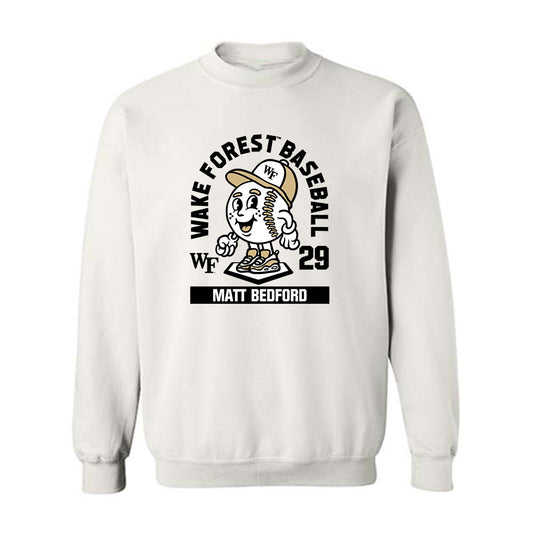 Wake Forest - NCAA Baseball : Matt Bedford - Fashion Shersey Crewneck Sweatshirt-0