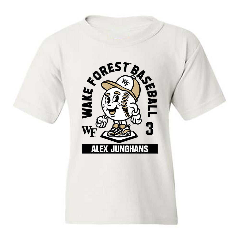 Wake Forest - NCAA Baseball : Alex Junghans - Fashion Shersey Youth T-Shirt-0