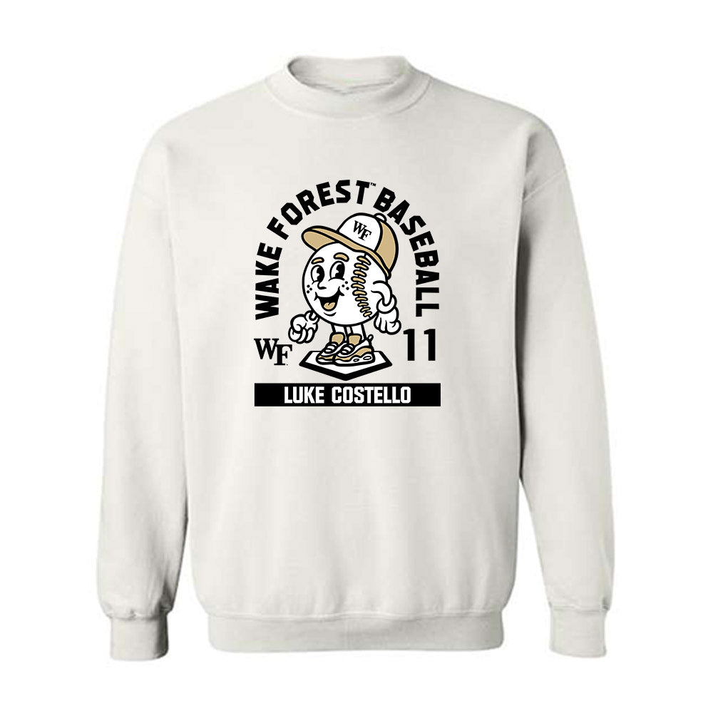 Wake Forest - NCAA Baseball : Luke Costello - Fashion Shersey Crewneck Sweatshirt-0