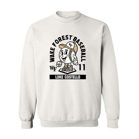 Wake Forest - NCAA Baseball : Luke Costello - Fashion Shersey Crewneck Sweatshirt-0