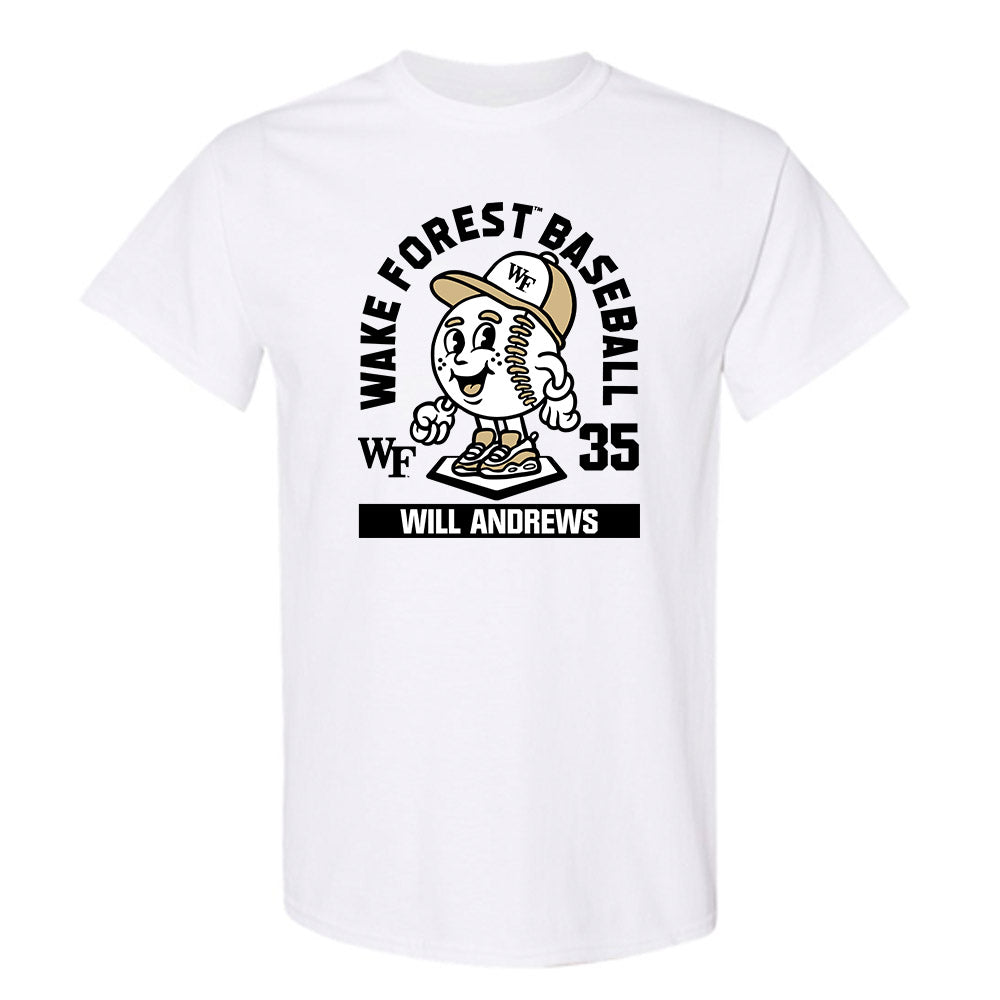 Wake Forest - NCAA Baseball : Will Andrews - Fashion Shersey T-Shirt