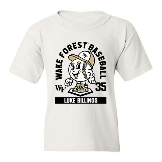 Wake Forest - NCAA Baseball : Luke Billings - Fashion Shersey Youth T-Shirt-0