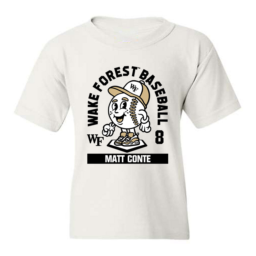 Wake Forest - NCAA Baseball : Matt Conte - Fashion Shersey Youth T-Shirt-0