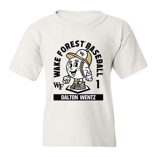 Wake Forest - NCAA Baseball : Dalton Wentz - Fashion Shersey Youth T-Shirt-0