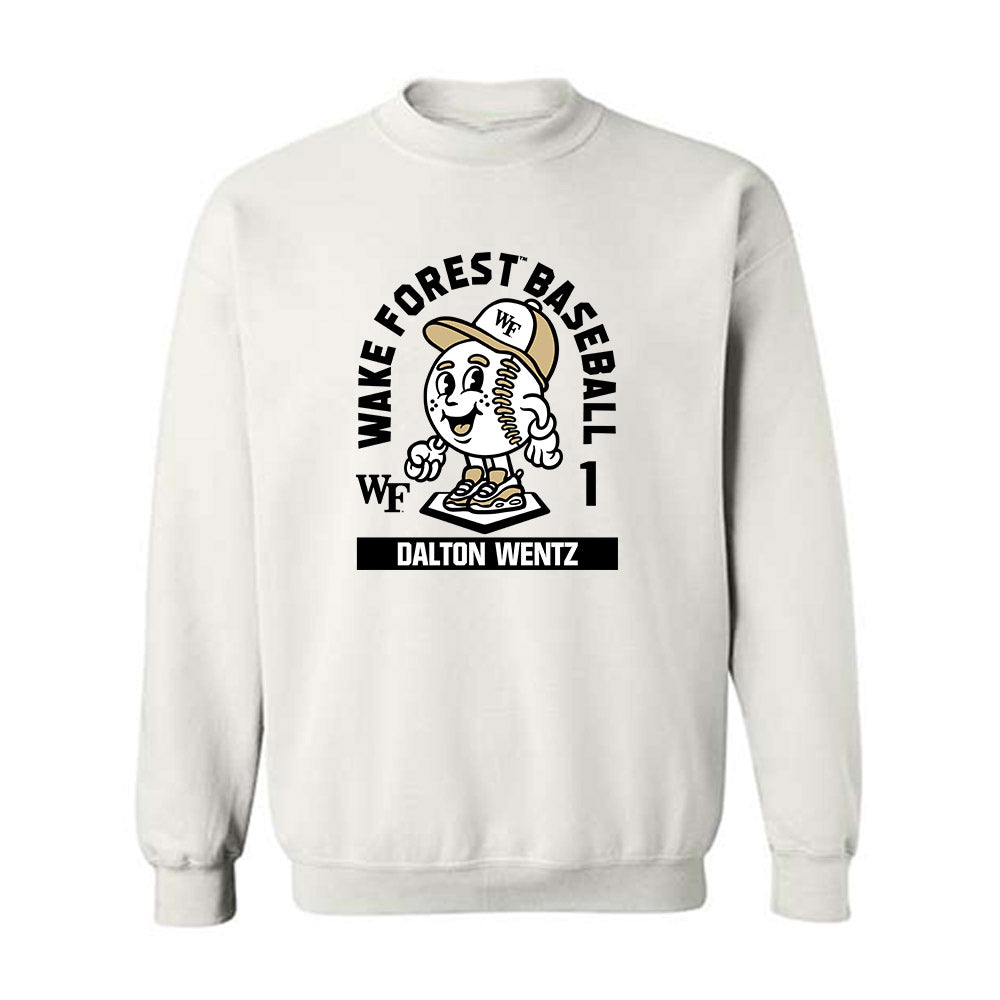 Wake Forest - NCAA Baseball : Dalton Wentz - Fashion Shersey Crewneck Sweatshirt-0