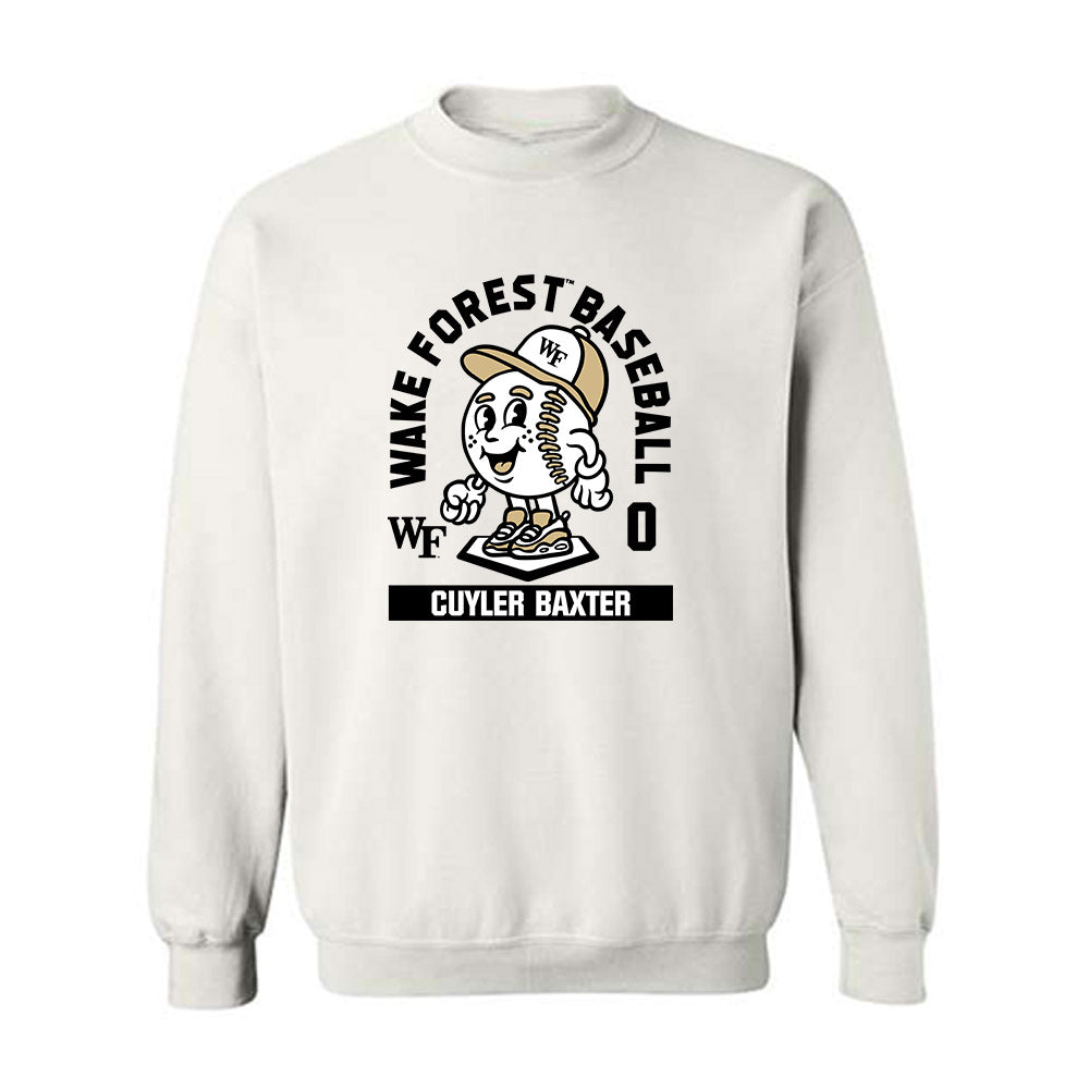 Wake Forest - NCAA Baseball : Cuyler Baxter - Fashion Shersey Crewneck Sweatshirt-0