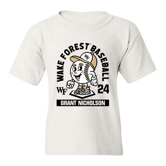 Wake Forest - NCAA Baseball : Grant Nicholson - Fashion Shersey Youth T-Shirt-0