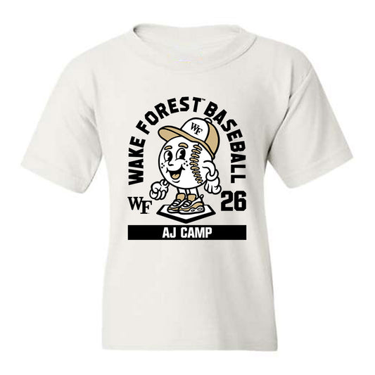 Wake Forest - NCAA Baseball : AJ Camp - Fashion Shersey Youth T-Shirt