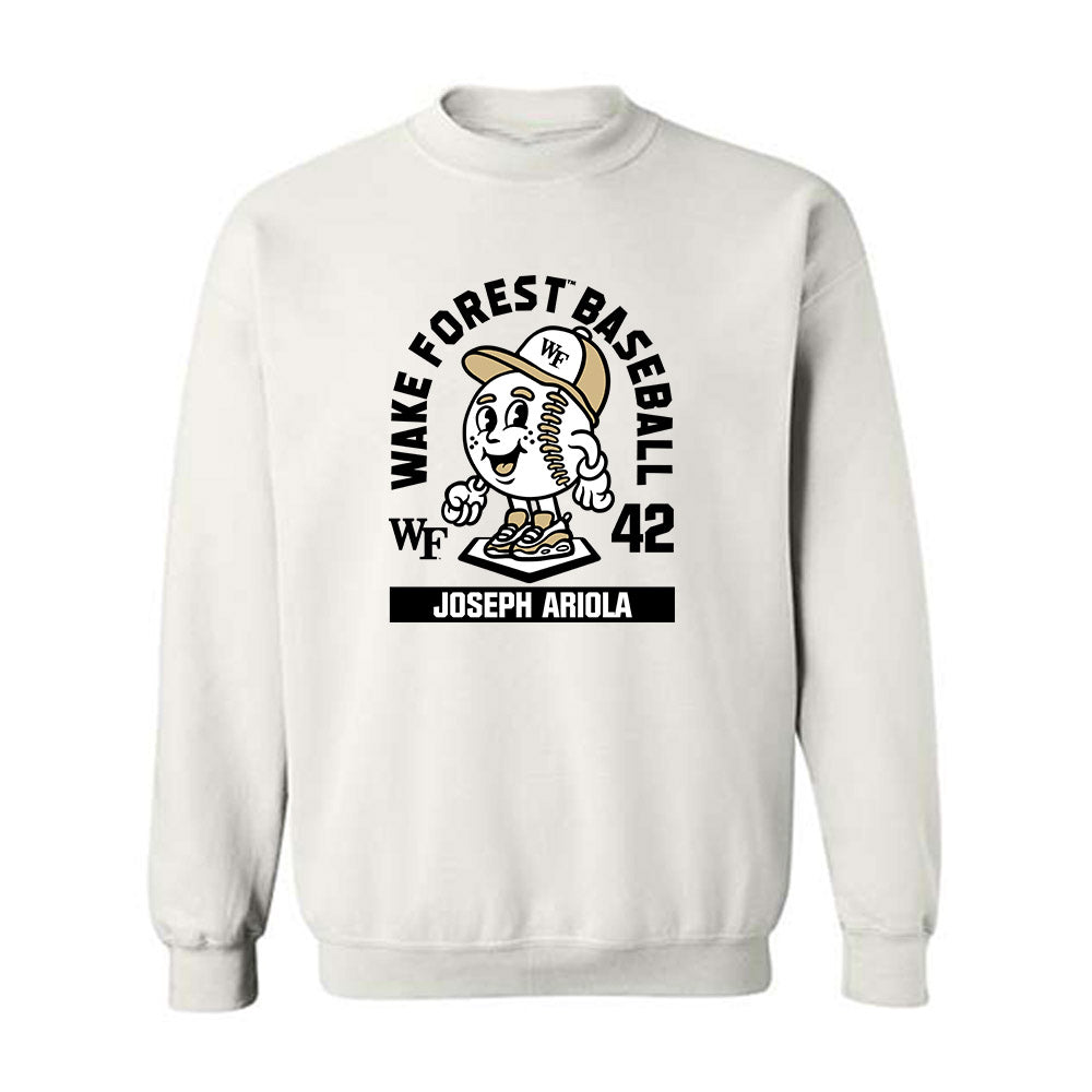 Wake Forest - NCAA Baseball : Joseph Ariola - Fashion Shersey Crewneck Sweatshirt