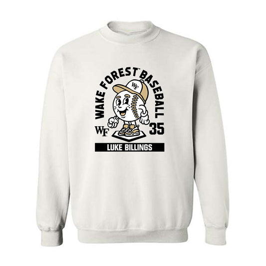 Wake Forest - NCAA Baseball : Luke Billings - Fashion Shersey Crewneck Sweatshirt-0