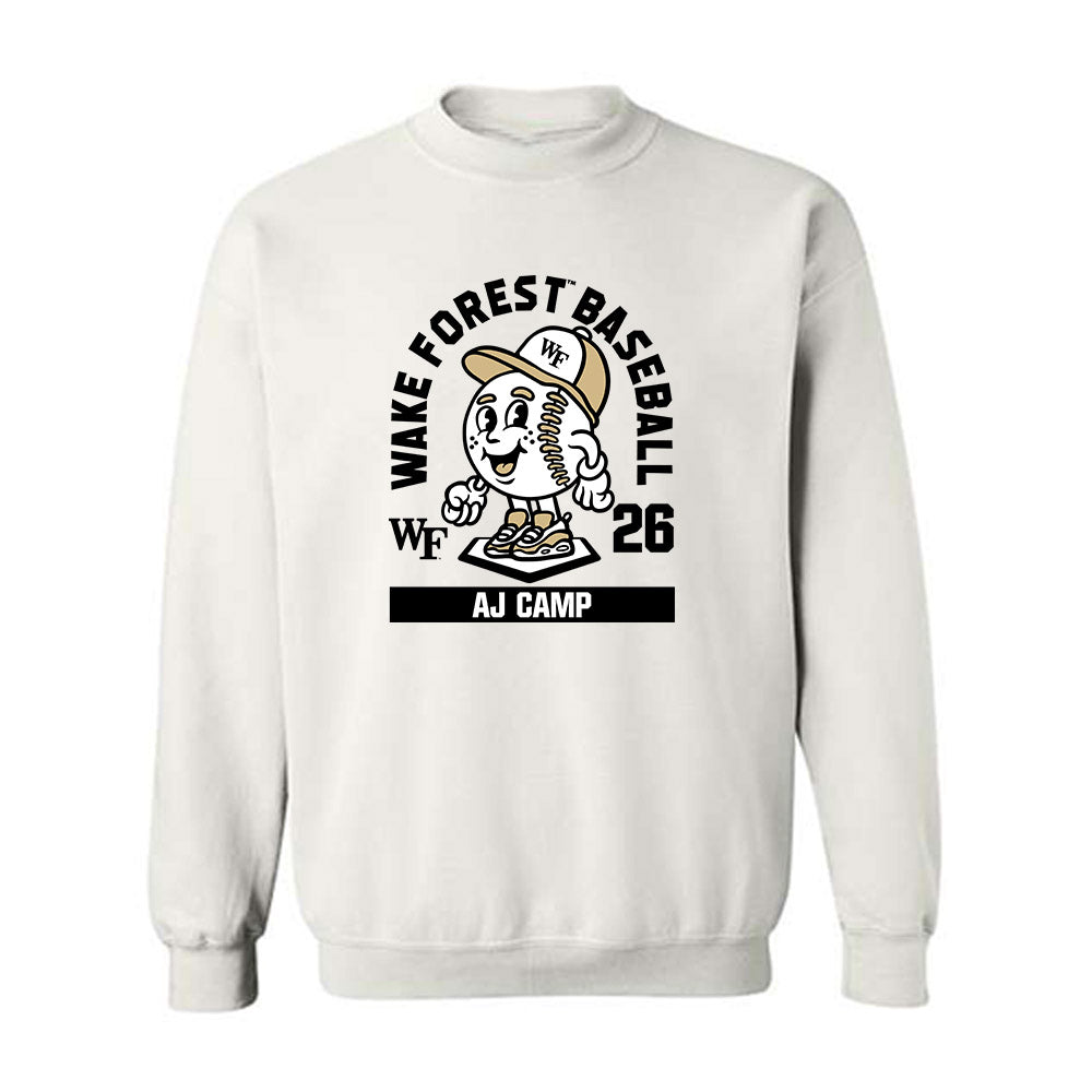 Wake Forest - NCAA Baseball : AJ Camp - Fashion Shersey Crewneck Sweatshirt