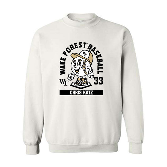 Wake Forest - NCAA Baseball : Chris Katz - Fashion Shersey Crewneck Sweatshirt