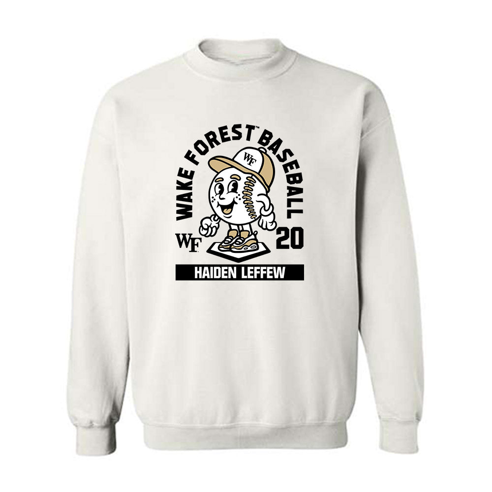 Wake Forest - NCAA Baseball : Haiden Leffew - Fashion Shersey Crewneck Sweatshirt