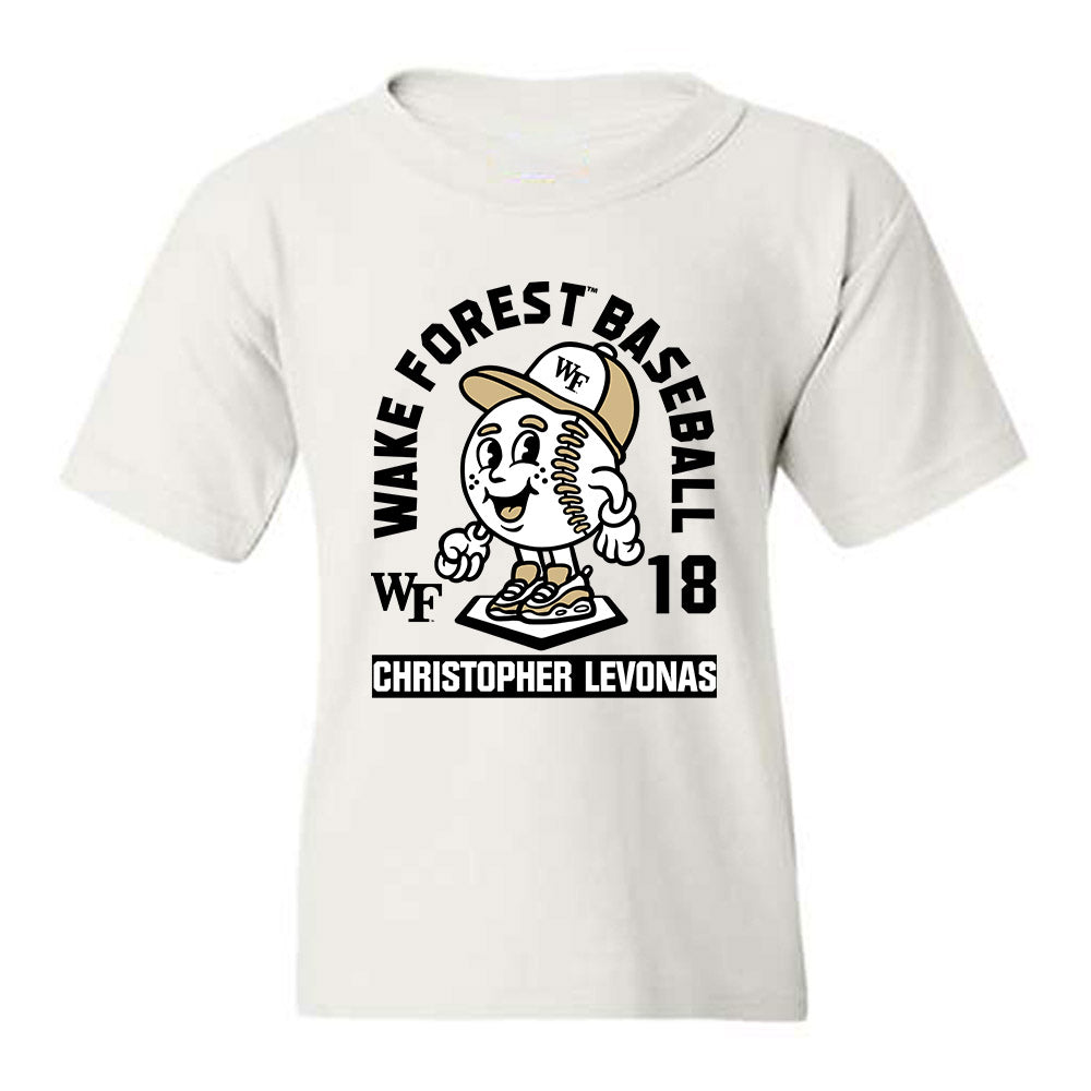 Wake Forest - NCAA Baseball : Christopher Levonas - Fashion Shersey Youth T-Shirt-0