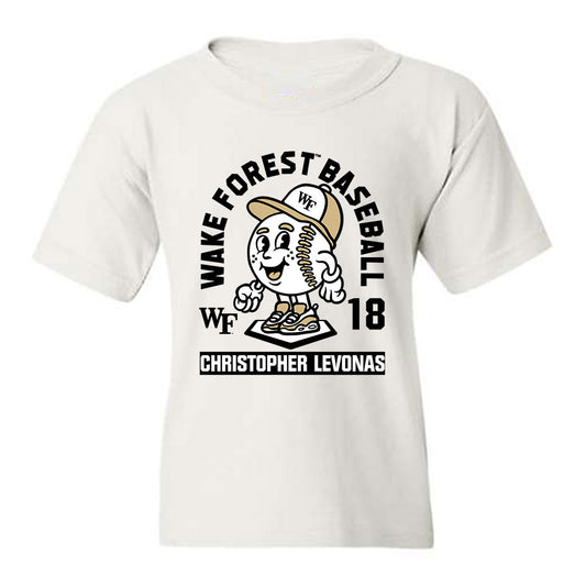Wake Forest - NCAA Baseball : Christopher Levonas - Fashion Shersey Youth T-Shirt-0