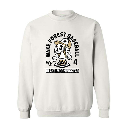 Wake Forest - NCAA Baseball : Blake Morningstar - Fashion Shersey Crewneck Sweatshirt