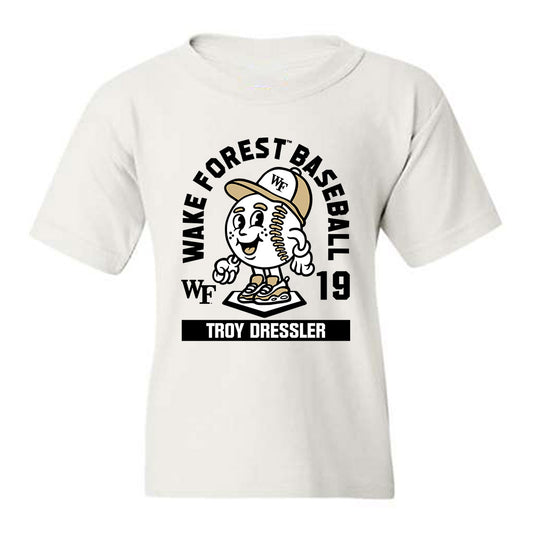 Wake Forest - NCAA Baseball : Troy Dressler - Fashion Shersey Youth T-Shirt-0