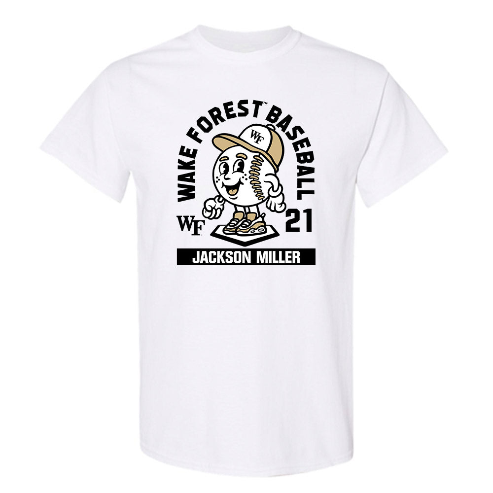 Wake Forest - NCAA Baseball : Jackson Miller - Fashion Shersey T-Shirt-0