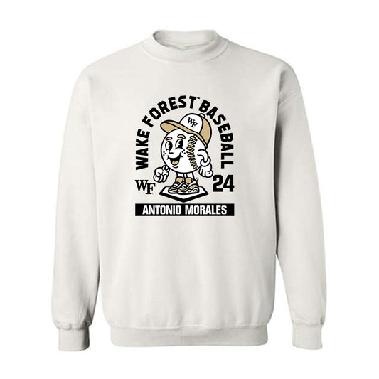 Wake Forest - NCAA Baseball : Antonio Morales - Fashion Shersey Crewneck Sweatshirt