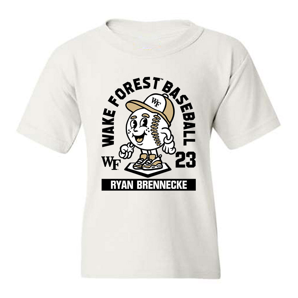Wake Forest - NCAA Baseball : Ryan Brennecke - Fashion Shersey Youth T-Shirt-0