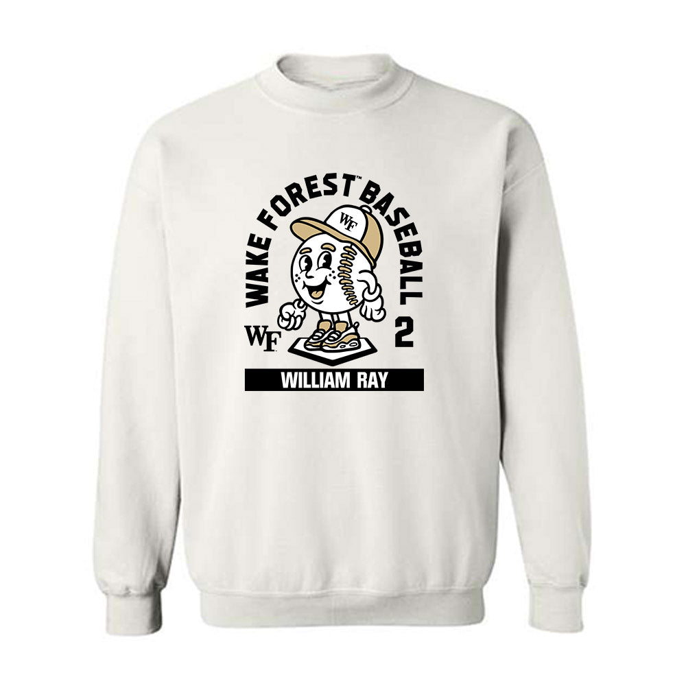 Wake Forest - NCAA Baseball : William Ray - Fashion Shersey Crewneck Sweatshirt