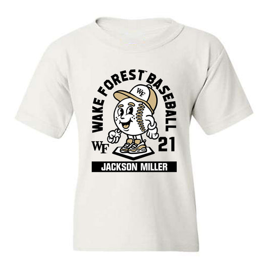 Wake Forest - NCAA Baseball : Jackson Miller - Fashion Shersey Youth T-Shirt-0