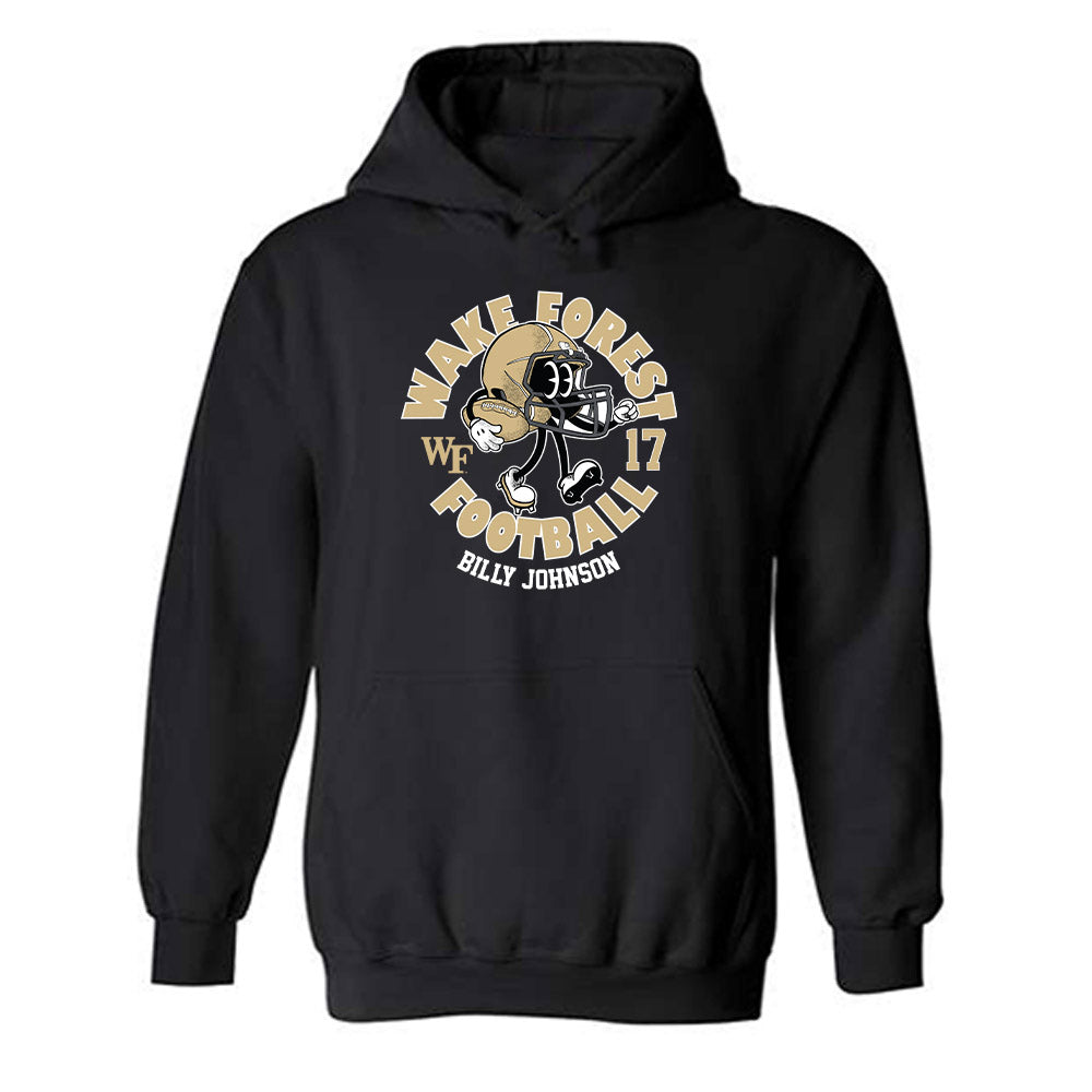 Wake Forest - NCAA Football : Billy Johnson - Fashion Shersey Hooded Sweatshirt-0