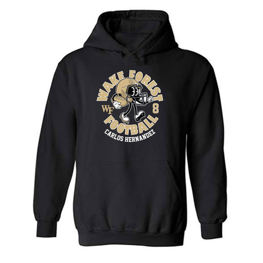 Wake Forest - NCAA Football : Carlos Hernandez - Fashion Shersey Hooded Sweatshirt-0
