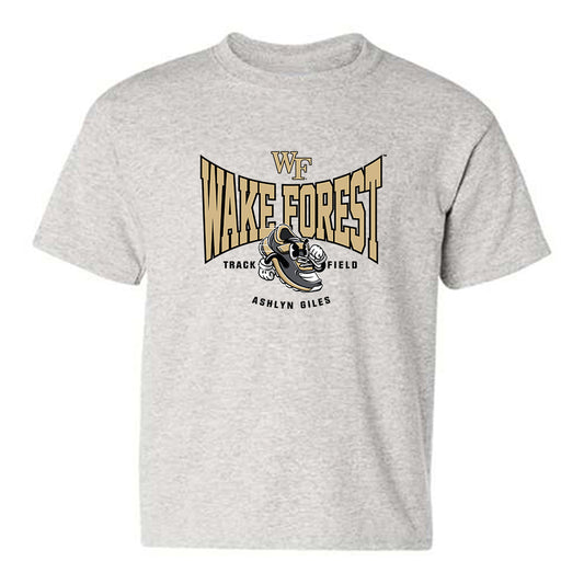 Wake Forest - NCAA Women's Track & Field : Ashlyn Giles - Fashion Shersey Youth T-Shirt-0