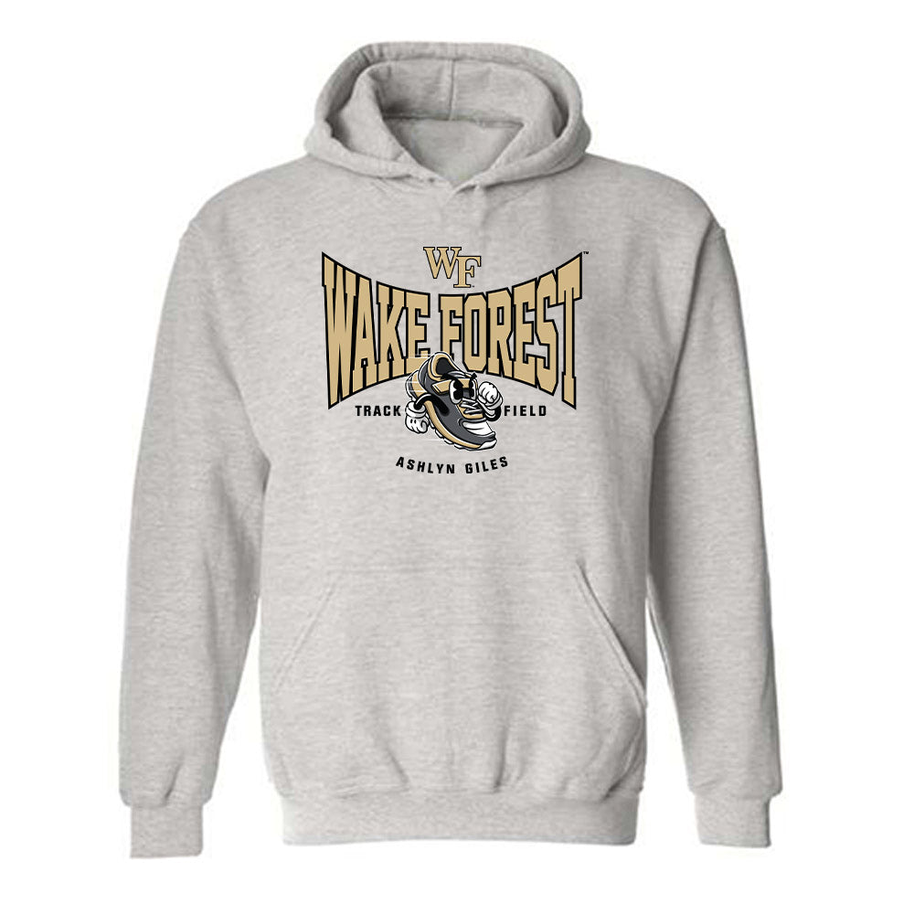 Wake Forest - NCAA Women's Track & Field : Ashlyn Giles - Fashion Shersey Hooded Sweatshirt-0