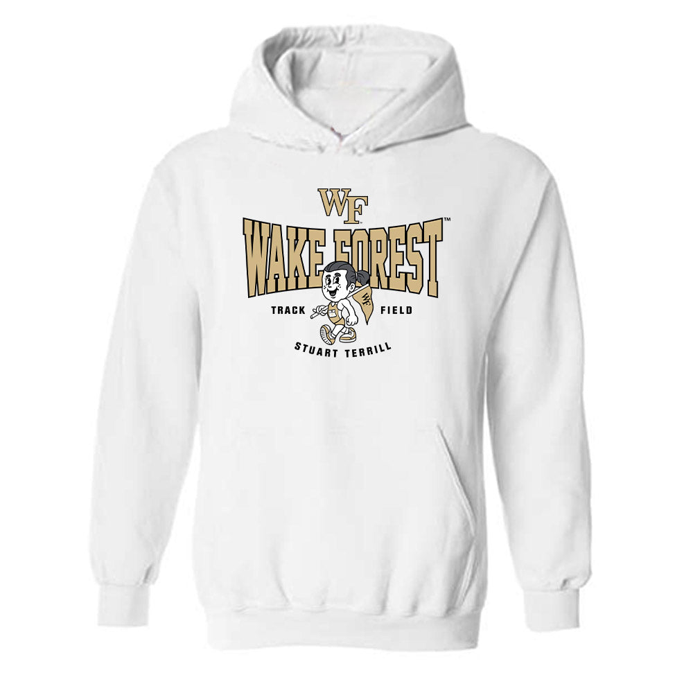 Wake Forest - NCAA Men's Track & Field : Stuart Terrill - Fashion Shersey Hooded Sweatshirt-0