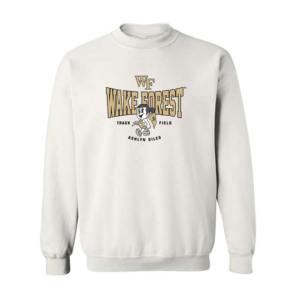 Wake Forest - NCAA Women's Track & Field : Ashlyn Giles - Fashion Shersey Crewneck Sweatshirt-0