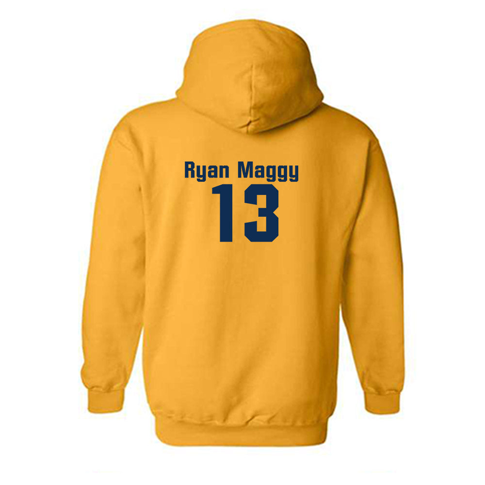 West Virginia - NCAA Baseball : Ryan Maggy - Fashion Shersey Hooded Sweatshirt-1