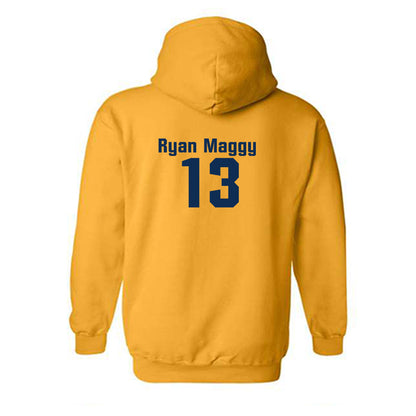 West Virginia - NCAA Baseball : Ryan Maggy - Fashion Shersey Hooded Sweatshirt-1