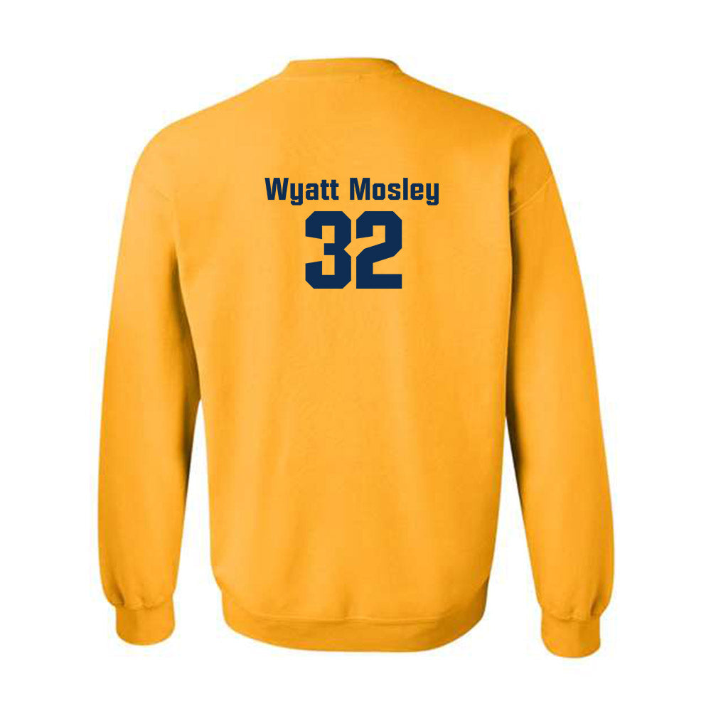 West Virginia - NCAA Baseball : Wyatt Mosley - Fashion Shersey Crewneck Sweatshirt-1