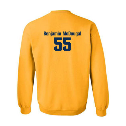 West Virginia - NCAA Baseball : Ben McDougal - Fashion Shersey Crewneck Sweatshirt-1