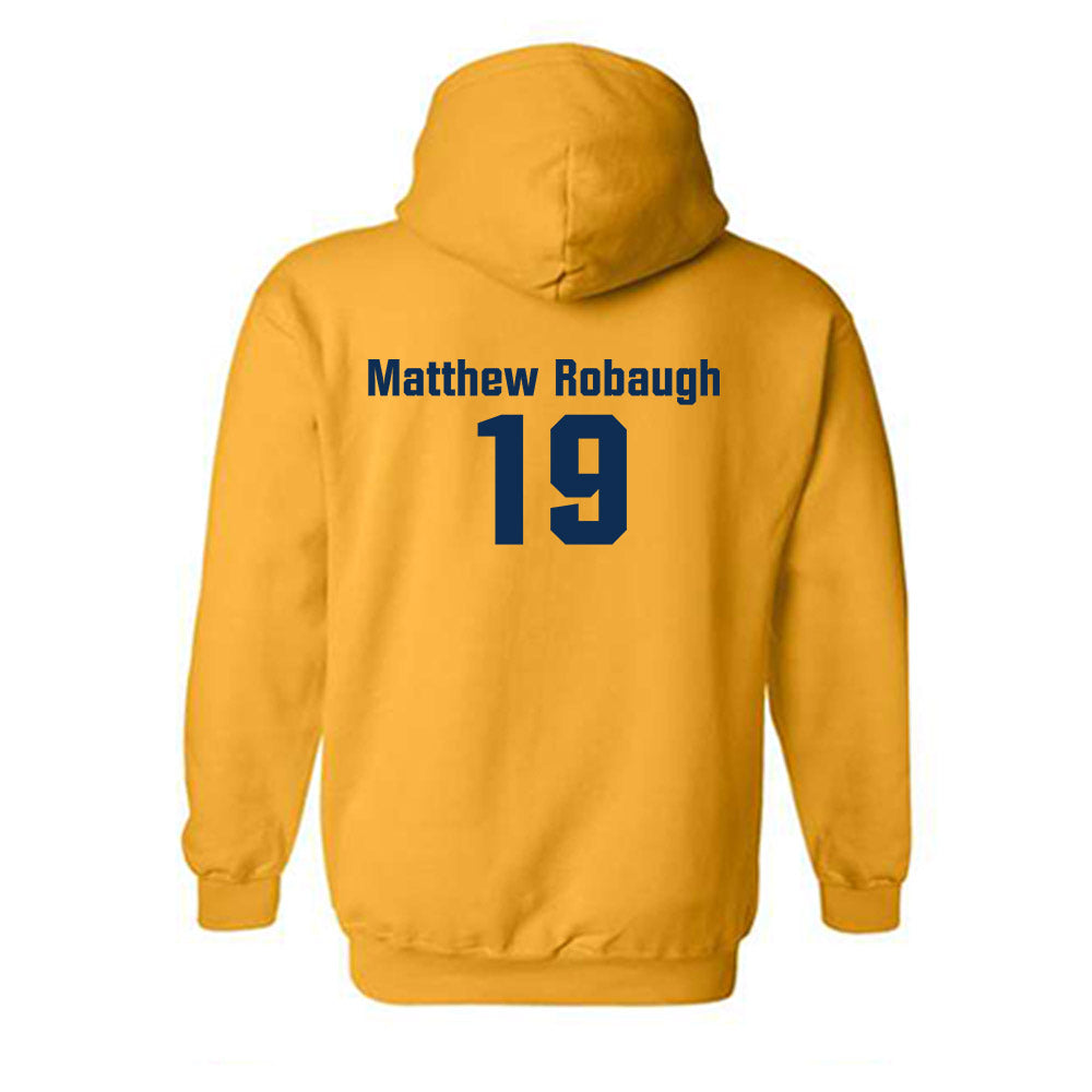 West Virginia - NCAA Baseball : Matthew Robaugh - Fashion Shersey Hooded Sweatshirt-1