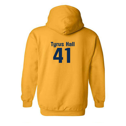 West Virginia - NCAA Baseball : Tyrus Hall - Fashion Shersey Hooded Sweatshirt-1